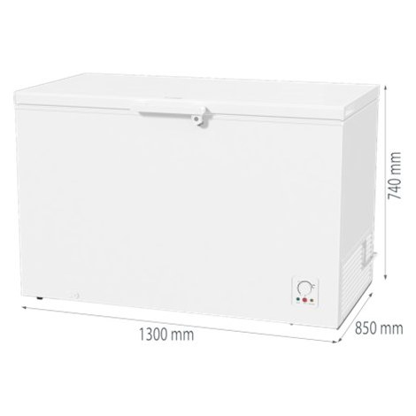Gorenje | FH401CW | Freezer | Energy efficiency class F | Chest | Free standing | Height 85 cm | Total net capacity 384 L | Whit - 12